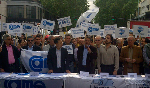 Protestas por venta callejera Protestas por venta callejera