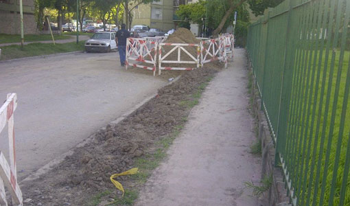 Obras en el Barrio Juan XXIII