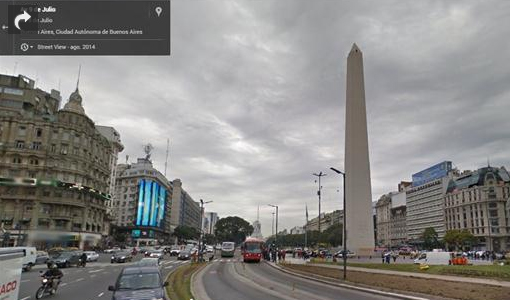 La ciudad está en Google Street View