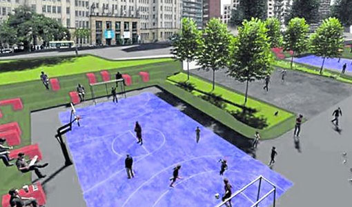 Reabren la plaza Houssay con un campus universitario Reabren la plaza Houssay con un campus universitario