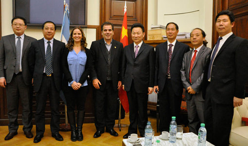 Visita de una comitiva de la provincia china de Hubei