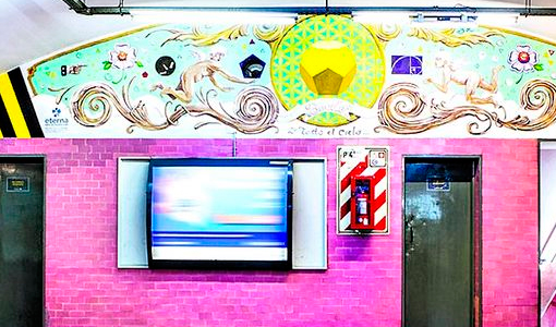 Más de cien artistas volcaron sus creaciones en el subte