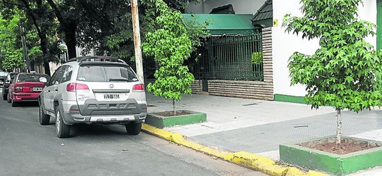 Sancionarán a los vecinos que pinten cordones de amarillo