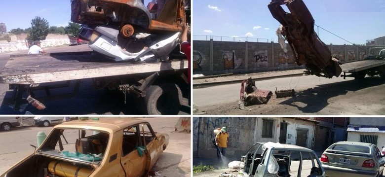 Continua la Remoción de vehículos abandonados Continua la Remoción de vehículos abandonados
