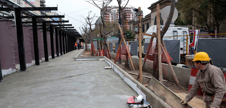 Larreta recorrió las obras del Centro de Trasbordo Pacífico Larreta recorrió las obras del Centro de Trasbordo Pacífico