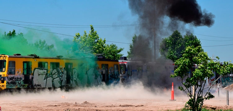 Simulacro de siniestro ferroviario en el Instituto de Seguridad