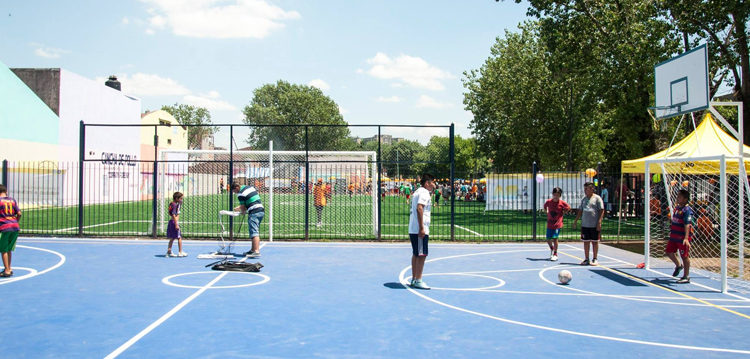 Nuevo espacio recreativo en el bajo Flores