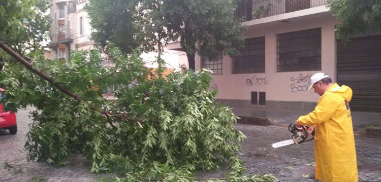 Operativo de emergencia por el temporal