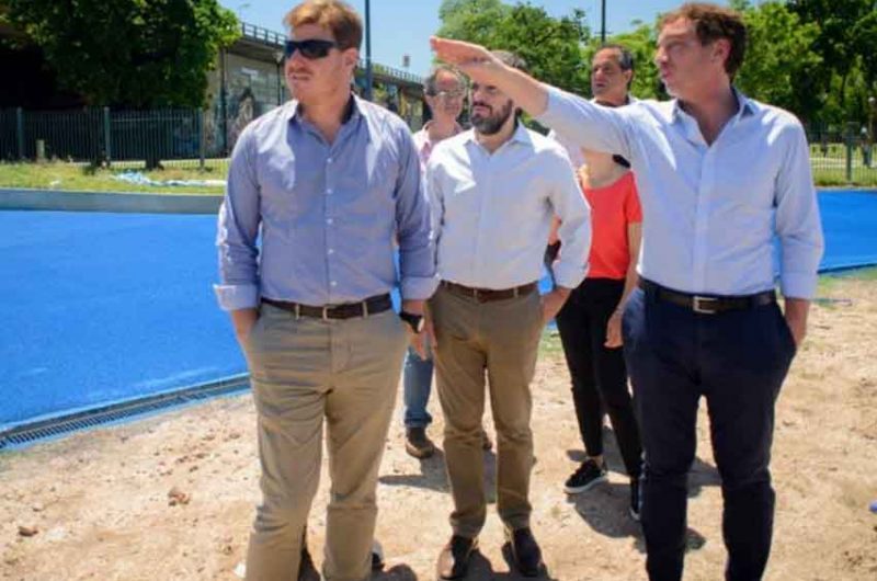 Diego Santilli recorrió la pista del Parque Chacabuco Diego Santilli recorrió la pista del Parque Chacabuco