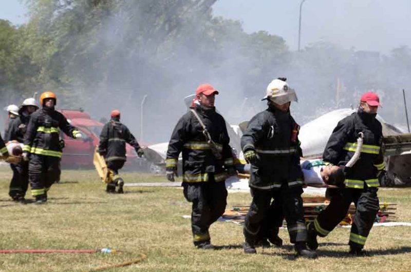 Simulacro de incidentes de los Bomberos de la Ciudad Simulacro de incidentes de los Bomberos de la Ciudad