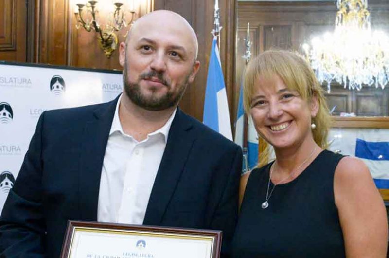 Reconocimiento al cocinero Dante Liporace en la legislatura