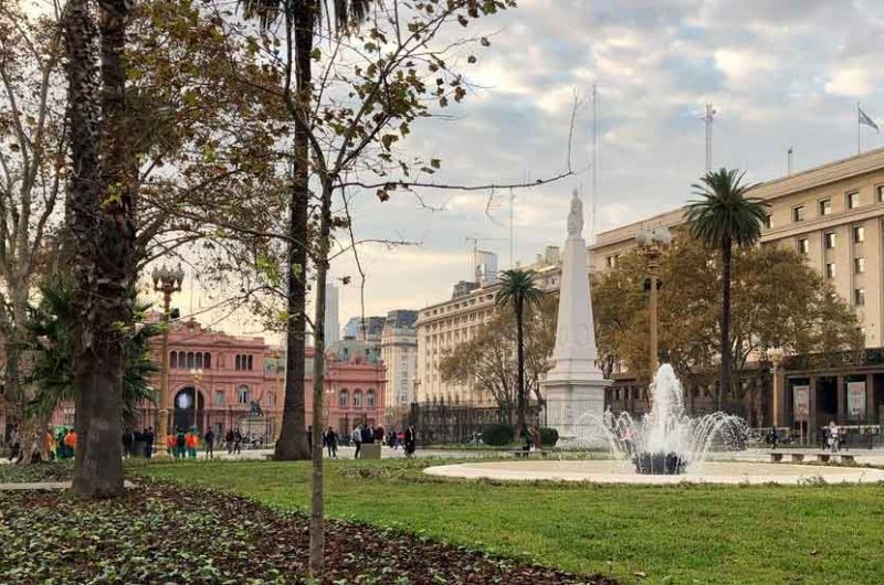 Inauguraron las obras realizadas en Plaza de Mayo