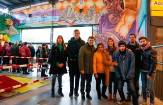 Mural en el Premetro homenajea a la mujer migrante
