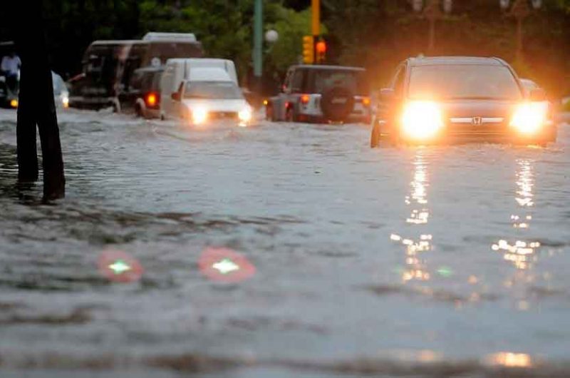 Se registraron gran cantidad de calles inundadas