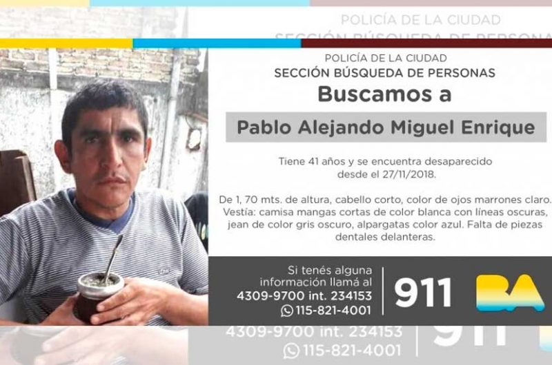Búsqueda de persona – Pablo Alejandro Miguel Enrique Búsqueda de persona – Pablo Alejandro Miguel Enrique