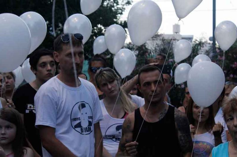 Suelta de globos a dos años del crimen de Brian Aguinaco Suelta de globos a dos años del crimen de Brian Aguinaco