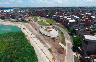 Avanzan las obras en el Parque Indoamericano