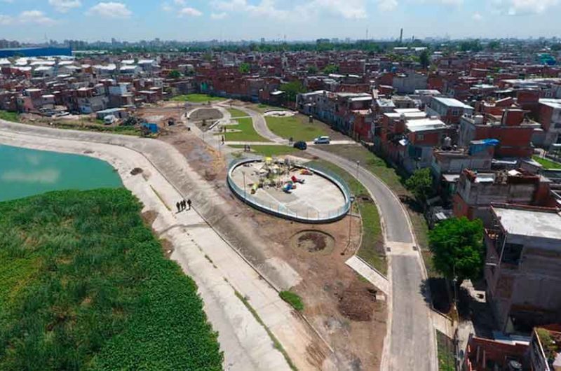 Avanzan las obras en el Parque Indoamericano Avanzan las obras en el Parque Indoamericano