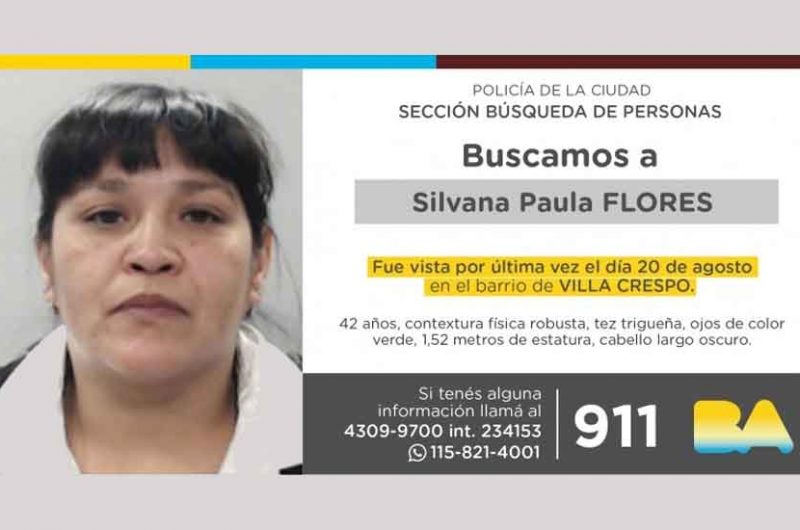 Búsqueda de persona – Silvana Paula Flores Búsqueda de persona – Silvana Paula Flores