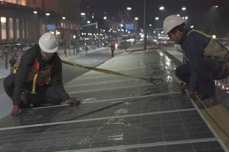 El Centro de Trasbordo Retiro ya tiene paneles solares