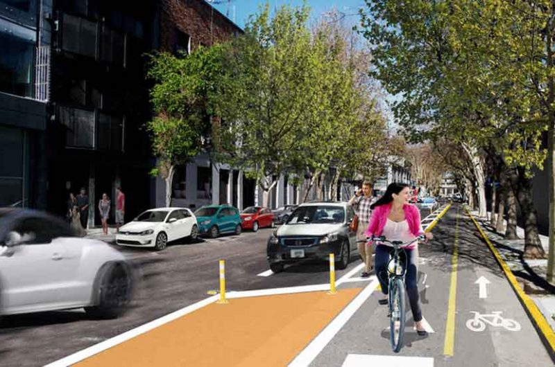 Se podrá estacionar en forma paralela a algunas ciclovías