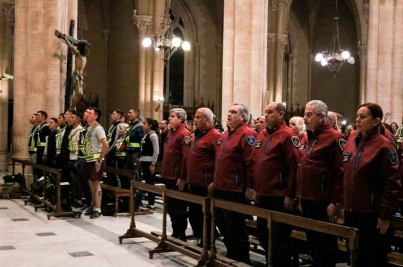 La Policía peregrinaron a la Basílica de Luján La Policía peregrinaron a la Basílica de Luján