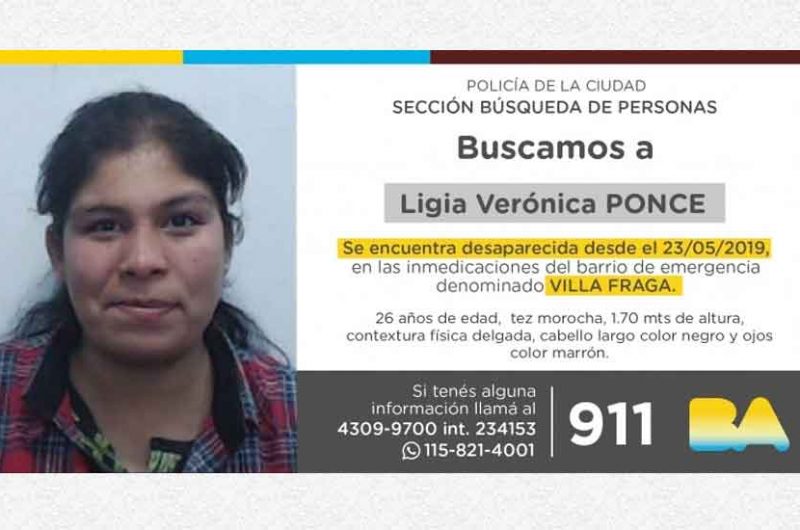 Búsqueda de persona – Ligia Verónica Ponce