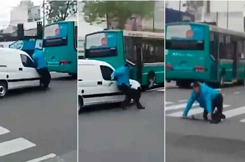Un oficial de la Policía fue atropellado en Flores Un oficial de la Policía fue atropellado en Flores