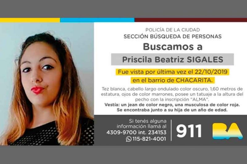 Priscila Beatriz Sigales – Búsqueda de persona