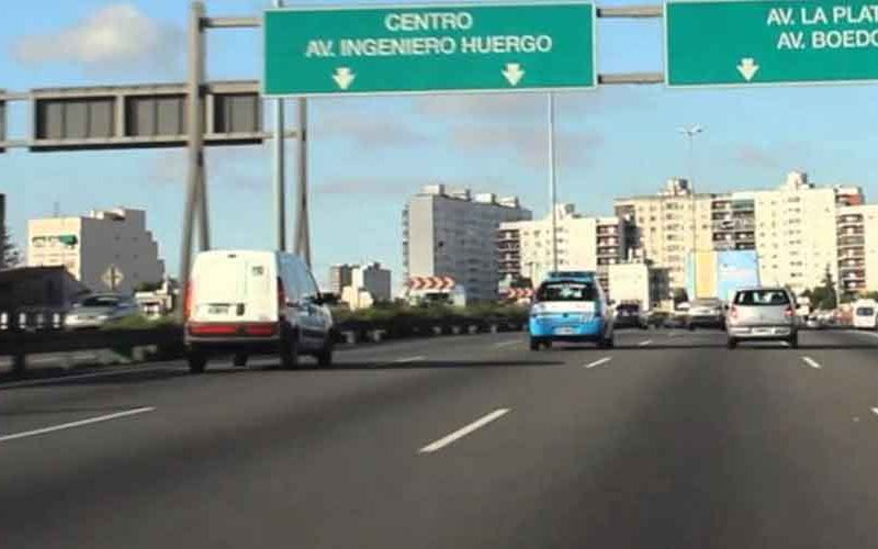 Un herido en choque en la autopista 25 de Mayo