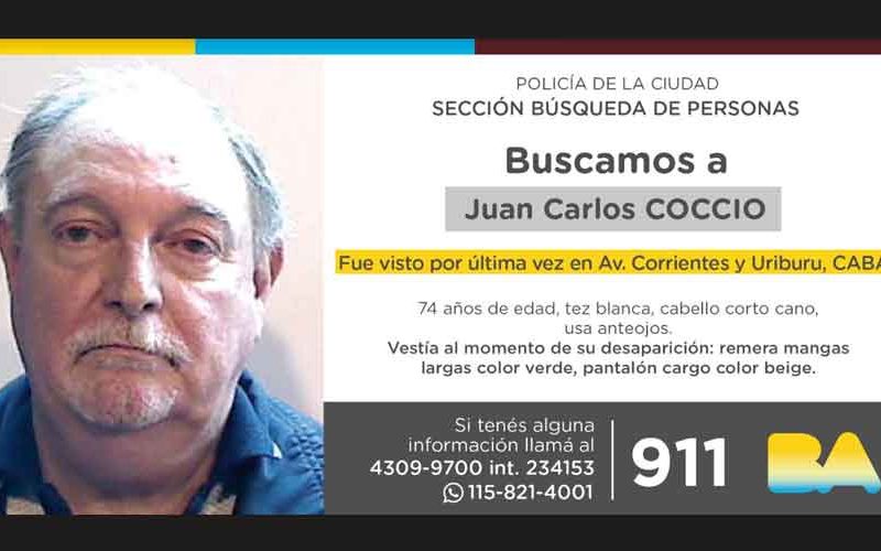 Búsqueda de persona – Juan Carlos Coccio