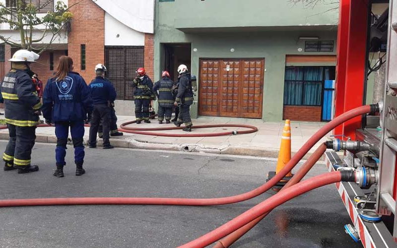 Incendio en una casa de Parque Chacabuco Incendio en una casa de Parque Chacabuco
