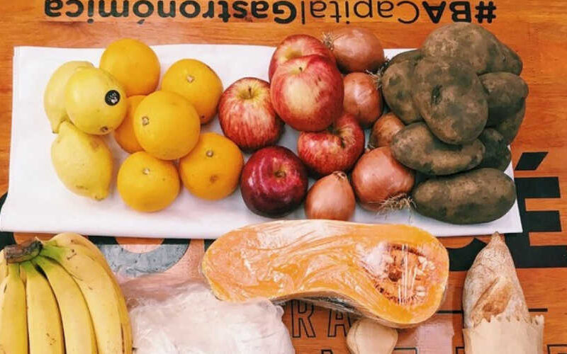 Dónde adquirir bolsones de verduras y canastas de productos frescos.