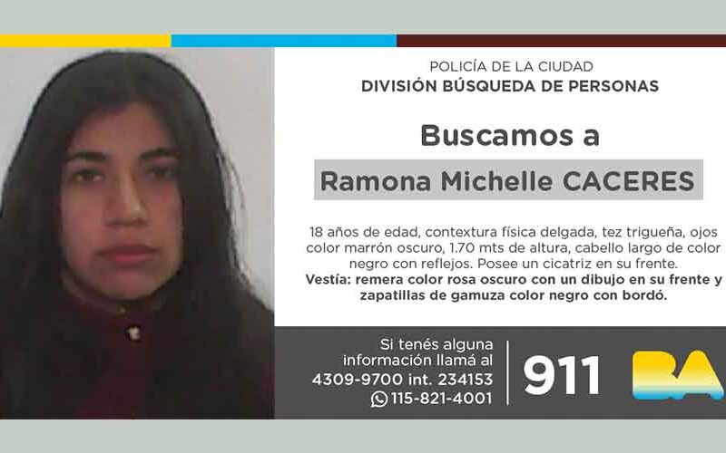 Búsqueda de persona – Estela Ramona Michelle Cáceres Búsqueda de persona – Estela Ramona Michelle Cáceres