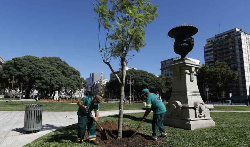 El Ministerio de Espacio Público e Higiene Urbana realizó la puesta en valor de las plazas Congreso y Mariano Moreno. Se realizaron trabajos de revalorización de césped, los canteros principales y se instaló un sistema de riego. Además, se colocó un jacarandá en la plaza Mariano Moreno. Trabajos realizados: • Se renovó en ambas plazas un total de 6.200 metros cuadrados de césped y se realizó la limpieza del terreno y siembra de césped nuevo. • 4.000 m2 en plaza Congreso. • 2.200 m2 en plaza Mariano Moreno. • Se sembró 2 palmeras Butia Yatay (la palmera de Entre Ríos) y 3 jacarandas. Con esta incorporación, la plaza pasará a tener 66 árboles y plantas en total. • Se amplió el sistema de riego en 450 m2: una vez finalizada la obra, el sistema de riego cubrirá toda la plaza. • Se renovaron los canteros y el entorno del monumento: canteros del patio de juegos, el cantero central de Plaza Congreso, el basamento de El Pensador y el entorno de la Fuente de los Dos Congresos. Su historia: Su nombre correcto es Plaza Congreso. ”De los dos Congresos” es el nombre de la fuente que la domina sobre avenida Entre Ríos. Se compone de 3 plazas: Plaza del Congreso propiamente dicha, Plaza Mariano Moreno y Plaza Lorea. El conjunto fue concebido urbanísticamente por Carlos Thays en el marco de los festejos del centenario de la Revolución de Mayo. La construcción finalizó en enero de 1910. En 1991 fue declarado Patrimonio Histórico Nacional. Contiene varias obras de arte, incluyendo una réplica a partir del molde original de El Pensador, de Renoir, firmada por él. Además, se destacan en ella los monumentos a Mariano Moreno y al educador José Manuel Estrada. Bordeando Plaza Lorea se encuentra el teatro Liceo. Fue inaugurado en 1876 y es el más antiguo de la ciudad. En 1935 se ubicó en la plaza el monolito del kilómetro cero. Indica el punto desde el que empiezan a contarse los kilómetros de las rutas nacionales. Sus cuatro placas fueron arrancadas hace años.