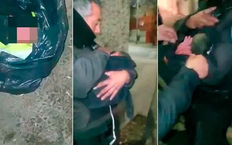Encontraron a una beba recién nacida dentro de un contenedor Encontraron a una beba recién nacida dentro de un contenedor