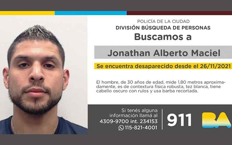 Búsqueda de persona – Jonathan Alberto Maciel Búsqueda de persona – Jonathan Alberto Maciel