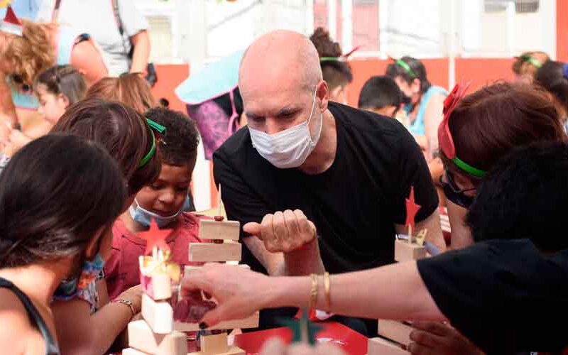 Larreta participó del festejo navideño solidario