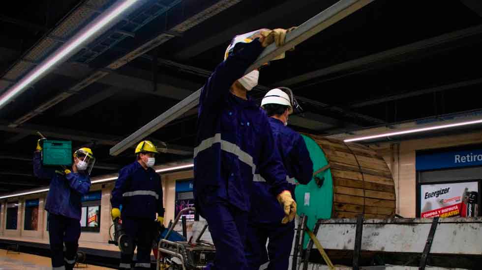 Subte: finalizó la obra de potencia de la Línea C