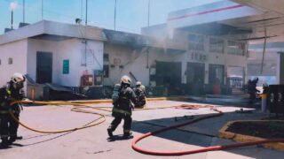 Explosión e incendio en un estación de GNC en La Paternal