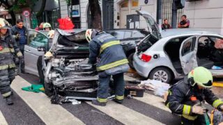 Manejaba a alta velocidad por Caballito
