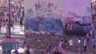 Graves incidentes en el Obelisco: heridos y detenidos