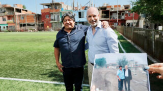 El jefe de gobierno Rodríguez Larreta recorrió el Barrio 31