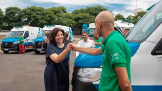 Nación entregó nuevas ambulancias a la Ciudad de Buenos Aires