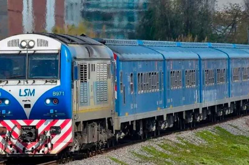 El tren San Martín circulará con frecuencia de domingos y feriados