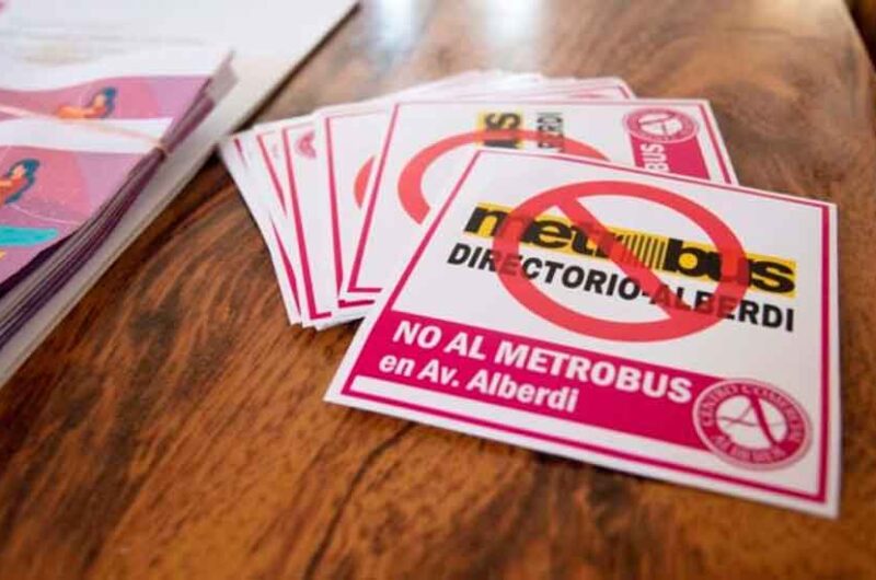 Nueva protesta contra el Metrobus Alberdi-Directorio