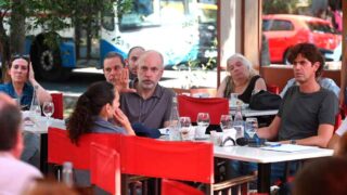 Rodríguez Larreta junto a Lousteau en Parque Chacabuco