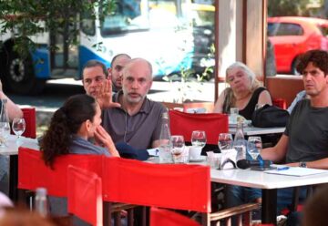 Rodríguez Larreta junto a Lousteau en Parque Chacabuco