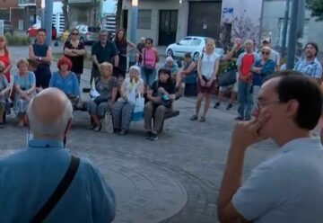 Vecinos homenajearon a Francisco por sus 10 años de papado