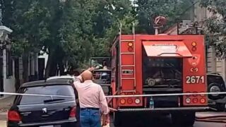 Una fábrica de telas se incendió en el barrio de Flores